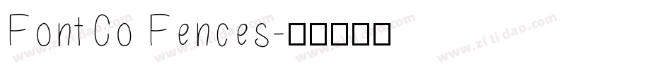 FontCo Fences字体转换